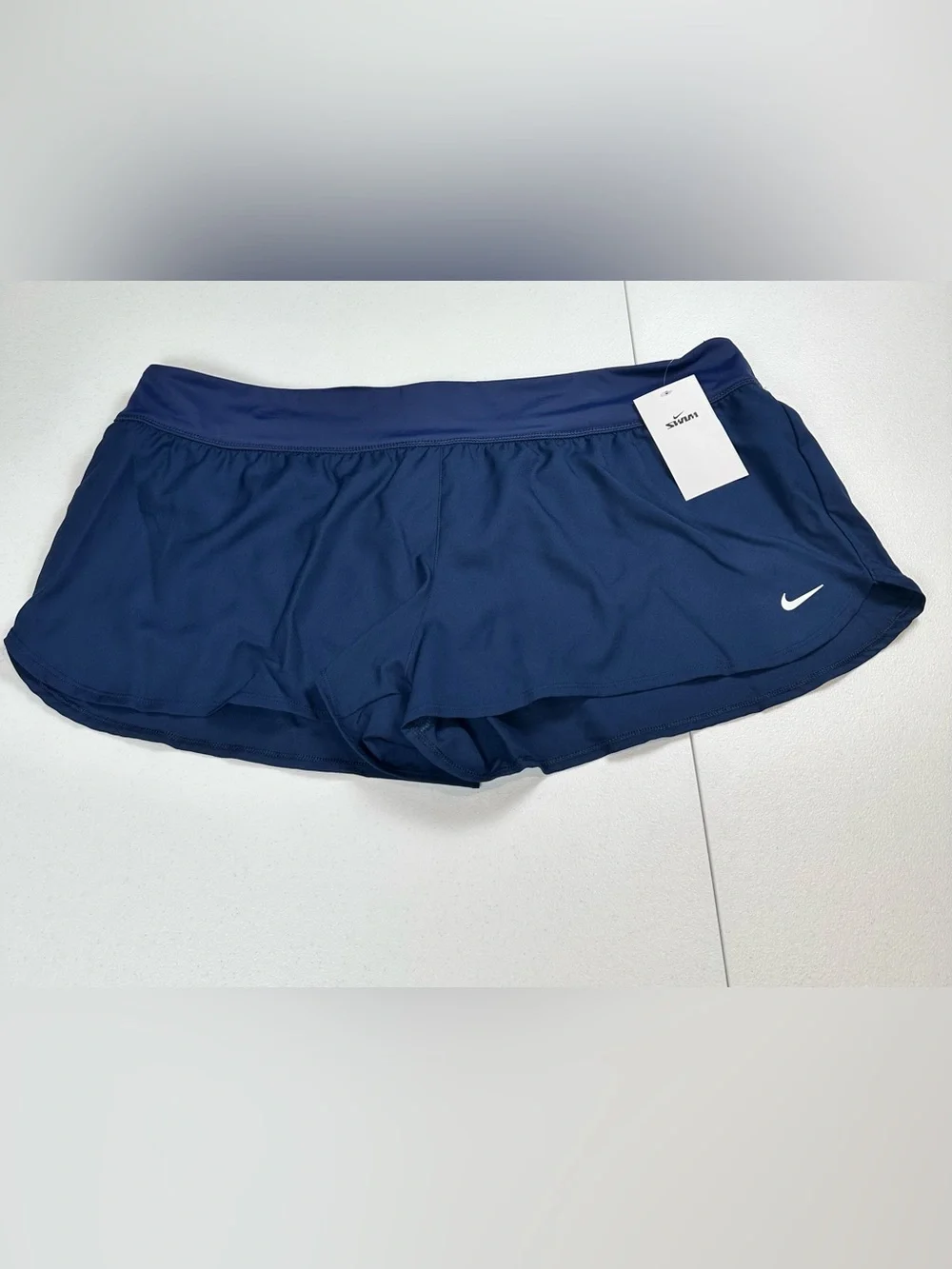 Nike Women’s Size XXL‎ 2XL Solid Element Swim Bottom Boardshorts Navy Blue NWT